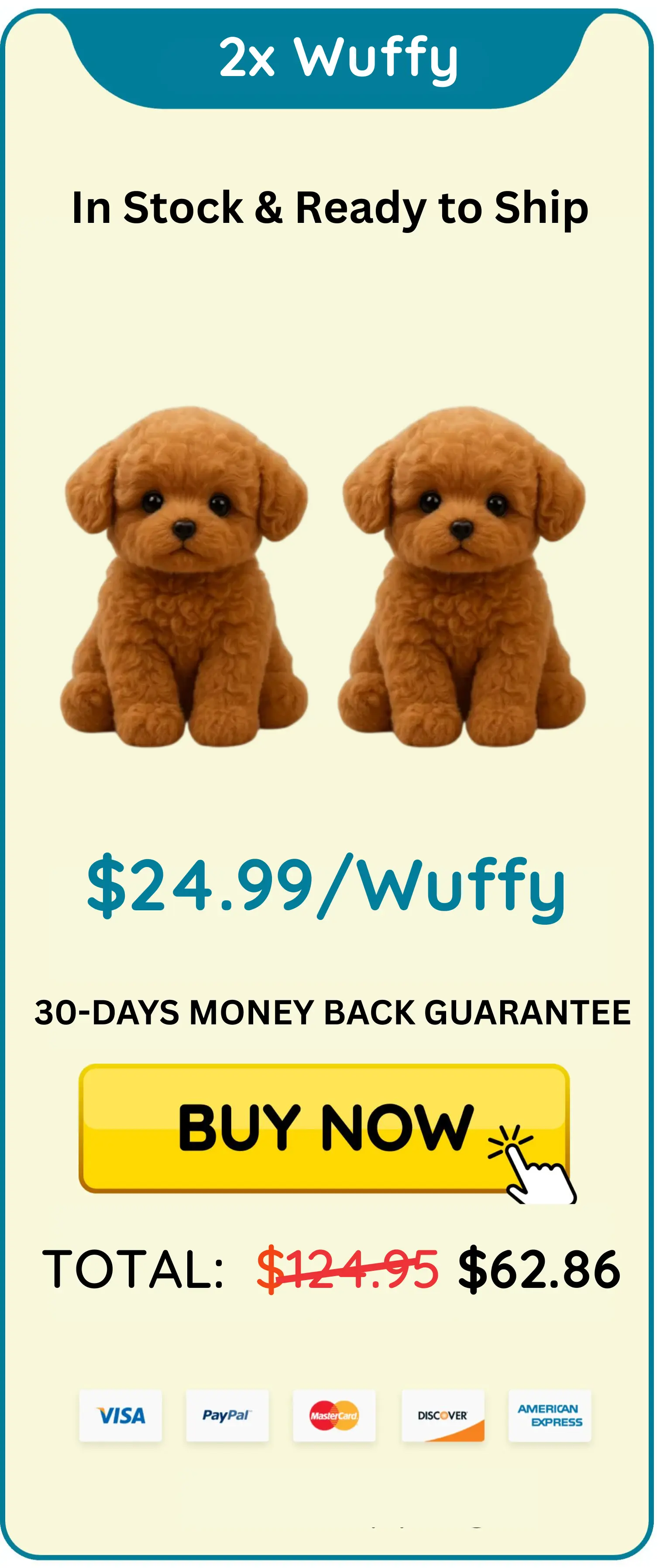 wuffy robot dog 2x unit