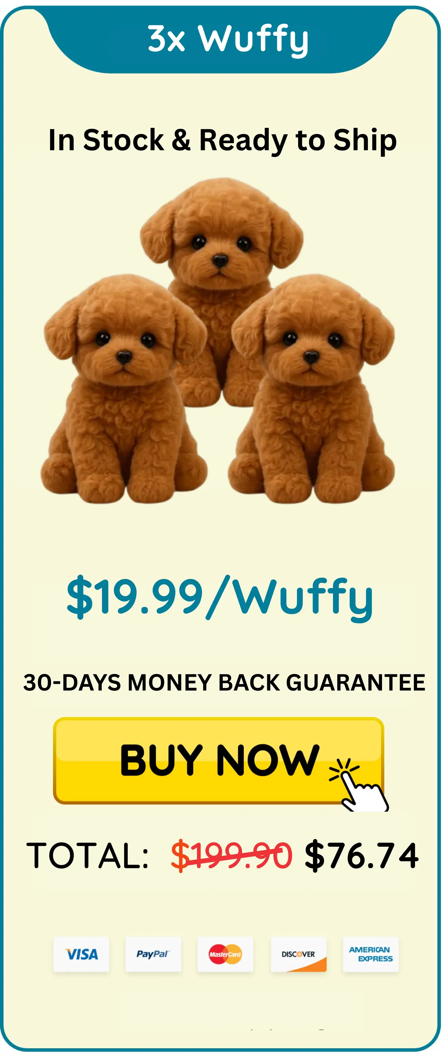 wuffy robot dog 3x unit